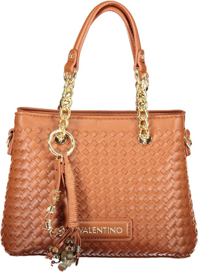 Женская сумка Valentino коричневая из полиуретана