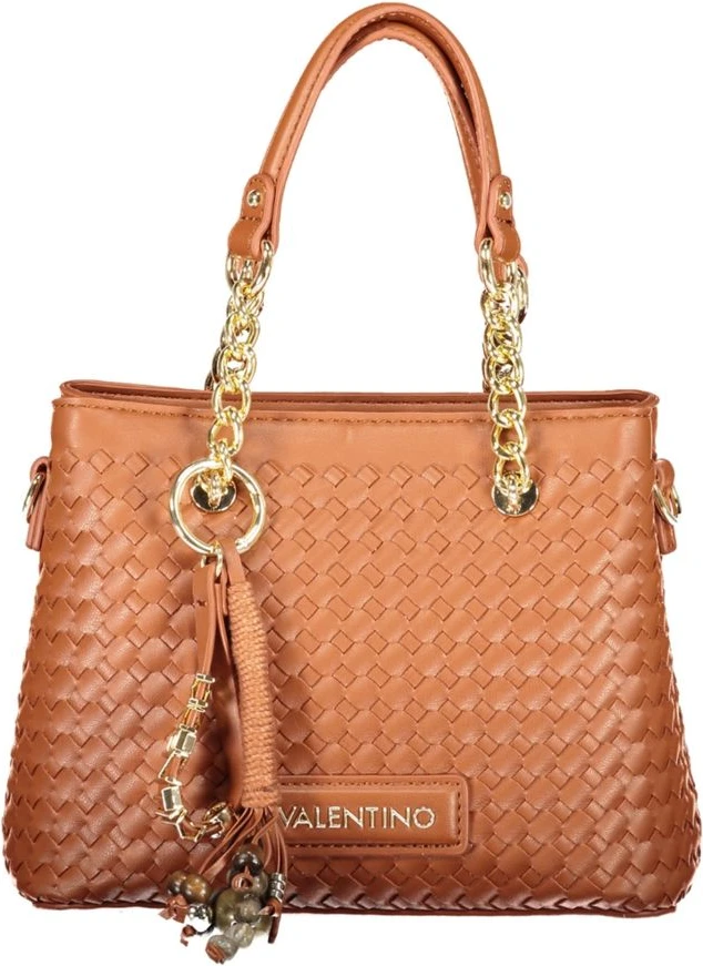 Женская сумка Valentino коричневая из полиуретана