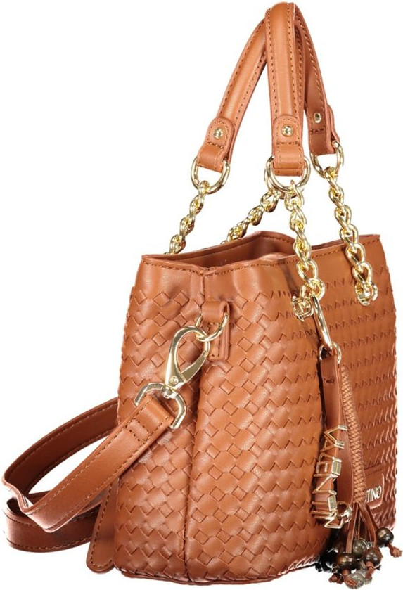Женская сумка Valentino коричневая из полиуретана