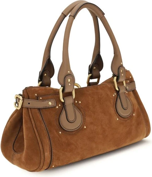 Handbag Chloe Brown Calf Leather Bos Taurus