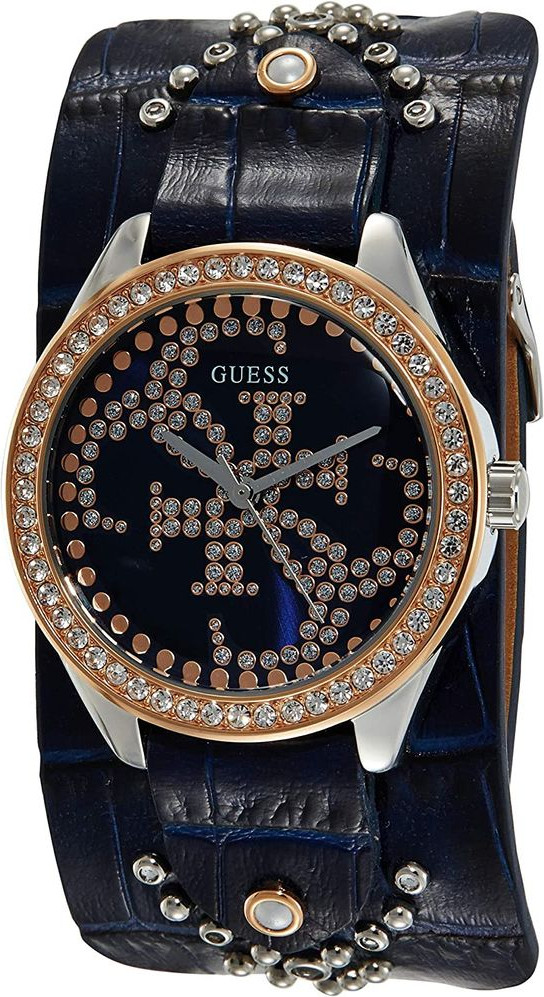 Часы GUESS Blue Leather Dress Watch