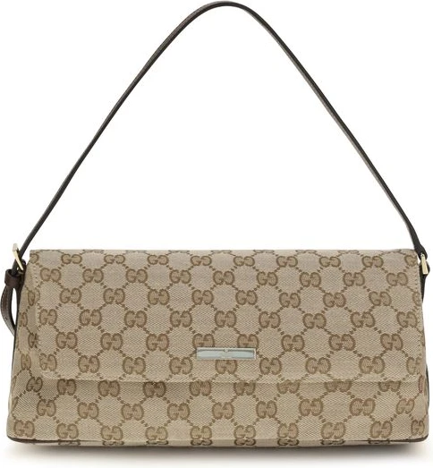Handbag Gucci Brown Fabric