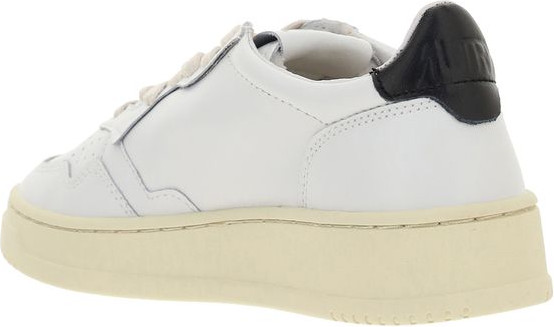 White Calf Leather Bos Taurus Low Top Sneakers