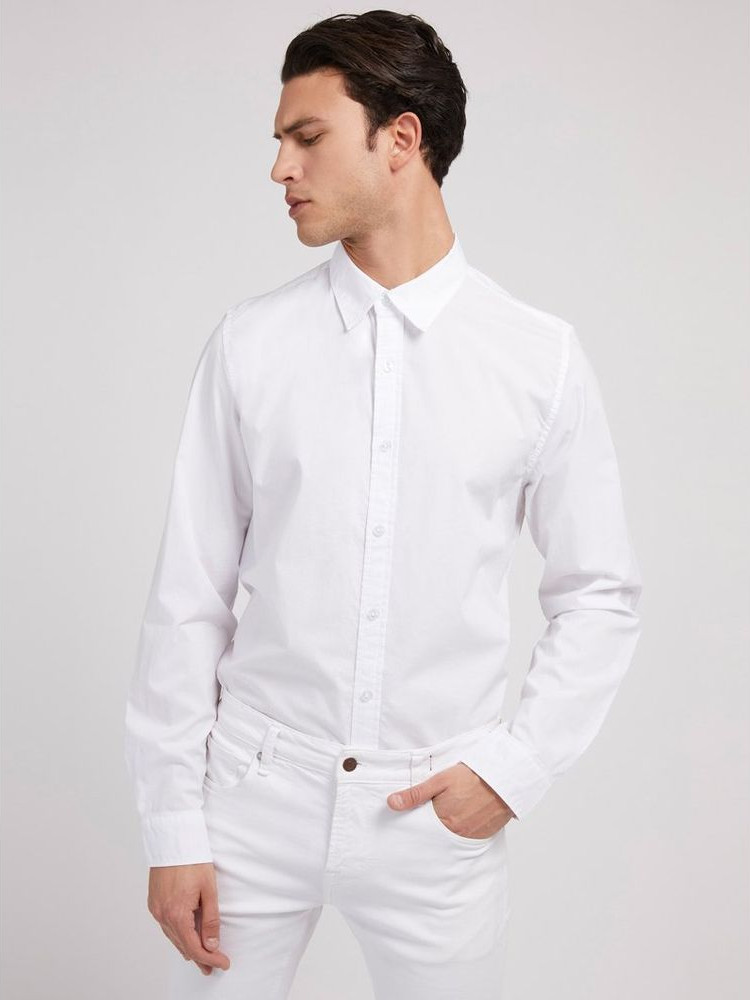 Shirt Guess Shoes White Cotton Dress