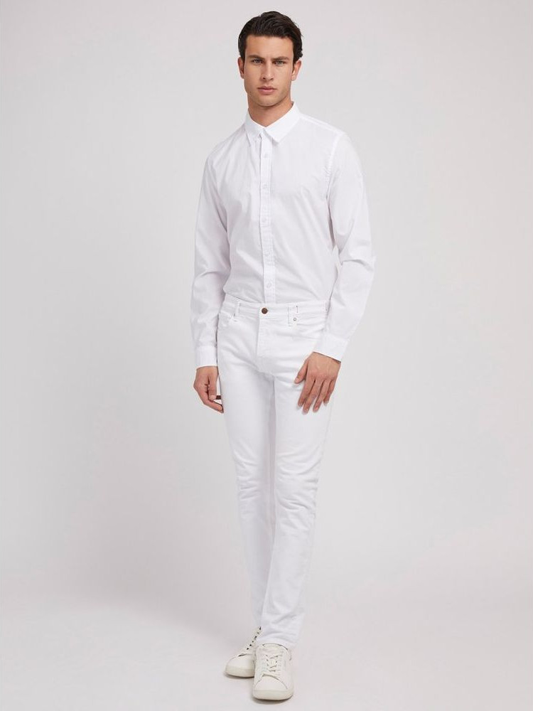 Shirt Guess Shoes White Cotton Dress