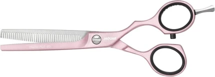 Ножницы филировочные со смещенным хватом Jaguar White Line Pastel Plus 5.5 дюйма Rose