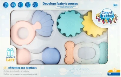 Baby's First Pastel Rattle Set Canpol
