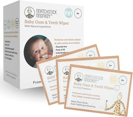 Baby Tooth & Gum Wipes Matchstick Monkey