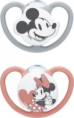 Пустышка Nuk Disney Baby Space 2 силиконовые пустышки
