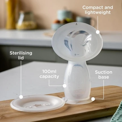 Силиконовый ручной молокоотсос Tommee Tippee