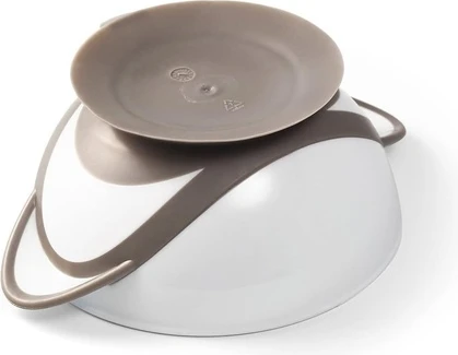 Bowl with Suction Cup Lid and Spoon Babyono