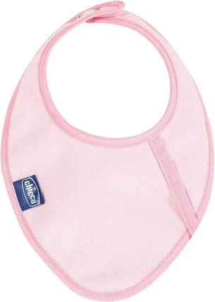 Слюнявчик Chicco Fresh Bib с съемным грызунком для девочки, розовый