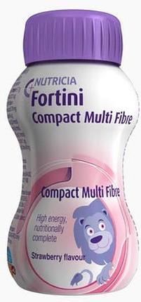 Fortini Compact Multi Fiber Клубничный Порошок 125 г, 4 шт.