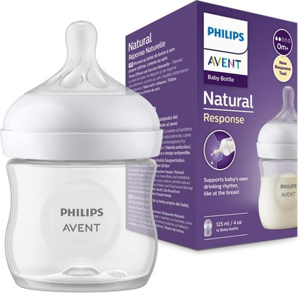 Бутылочка Philips Avent Natural с клапаном "Реагирующий сосок" 125 мл