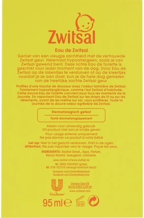Туалетная вода Zwitsal Eau De Zwitsal Набор