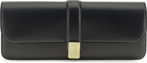 Clutch Bag Khaite Black Calf Leather Bos Taurus
