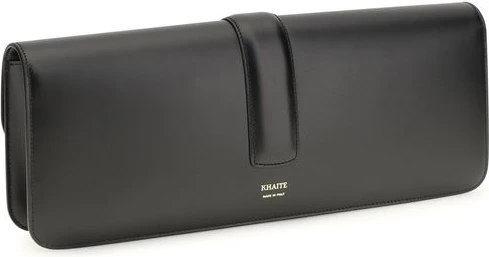 Clutch Bag Khaite Black Calf Leather Bos Taurus