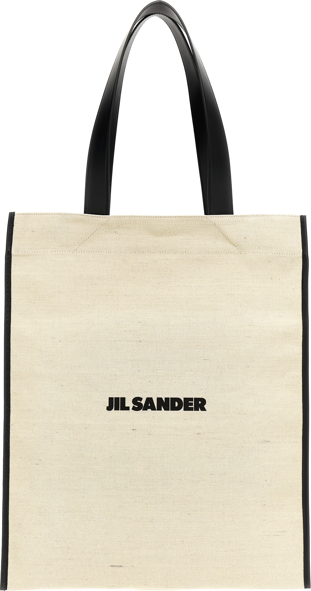 Bicolor Cotton Tote Bag Jil Sander