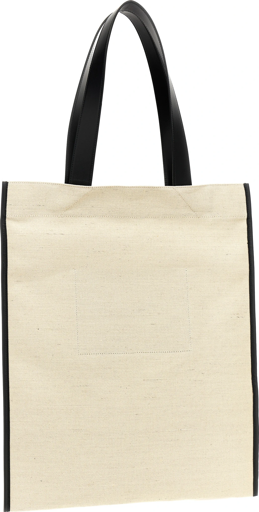 Bicolor Cotton Tote Bag Jil Sander