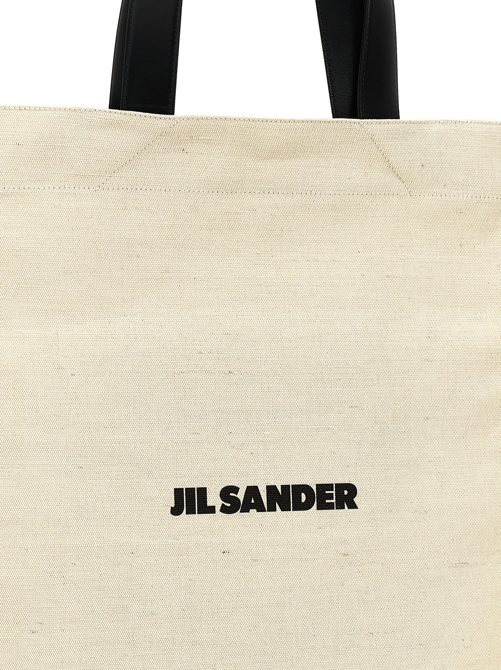 Bicolor Cotton Tote Bag Jil Sander