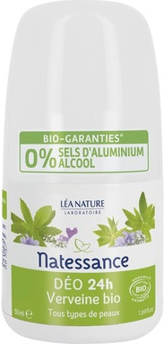 Deodorant Natessance Organic Verbena 24h