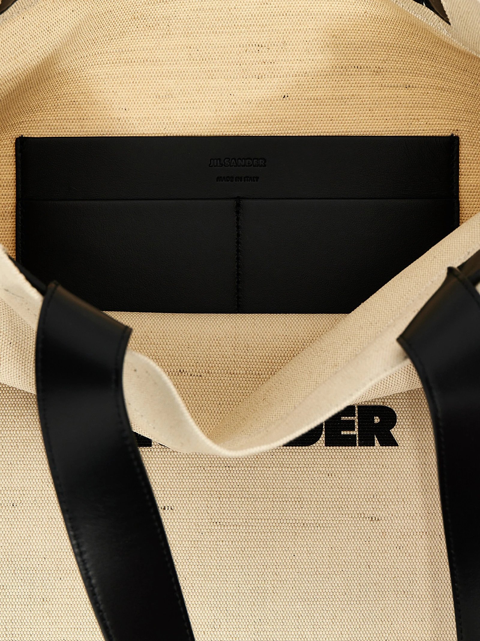 Shopping bag Jil Sander Bicolor Jute Tote Bag