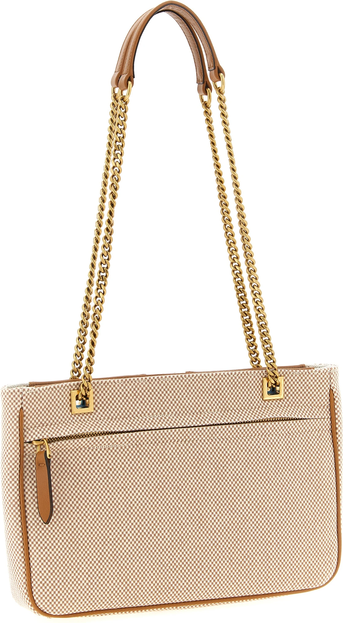 Brown Cotton Shoulder Bag Valentino Garavani