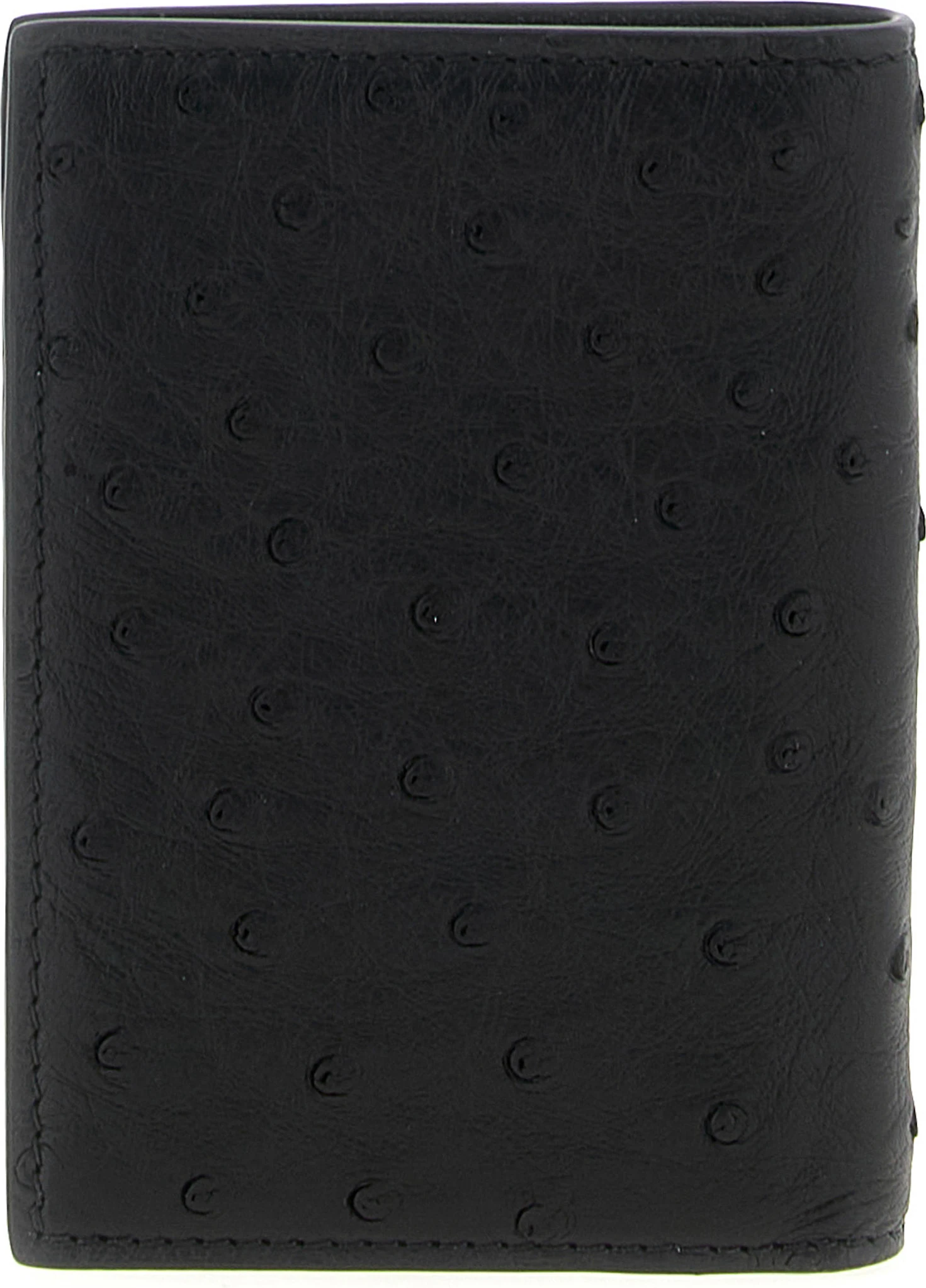 Cardholder Valentino Garavani Black Ostrich Skin