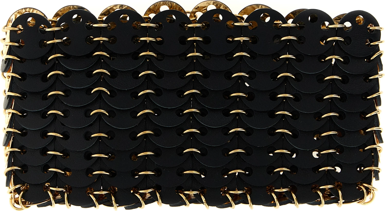 Black Calfskin Crossbody Bag Paco Rabanne