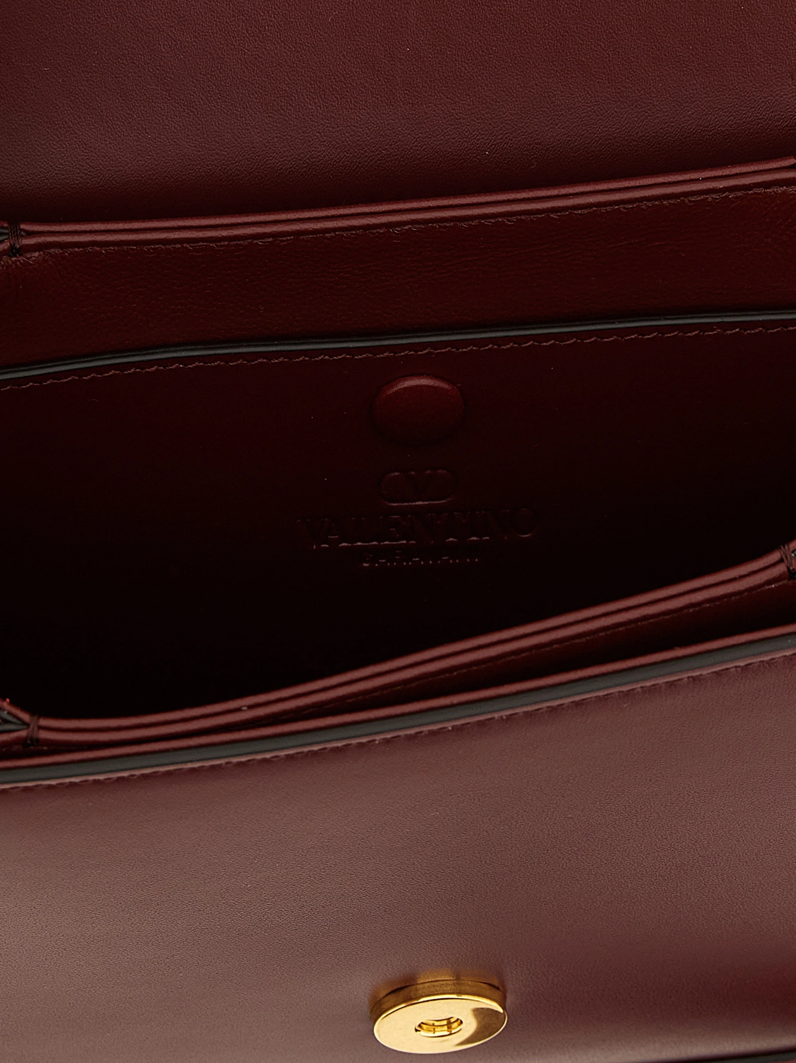 Bordeaux Calfskin Crossbody Bag Valentino Garavani