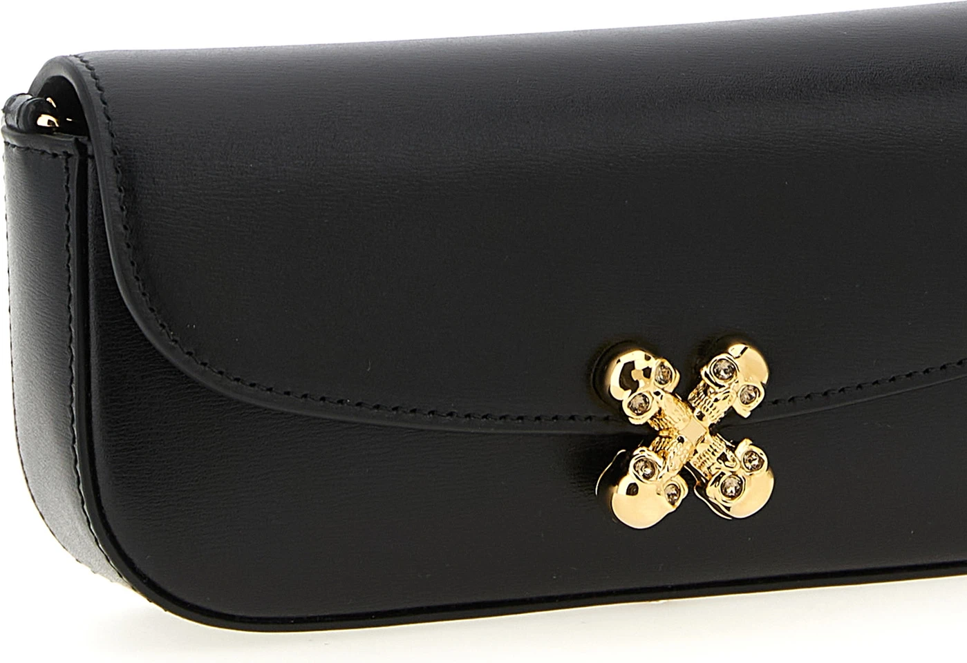Alexander McQueen Black Calfskin Crossbody Bag