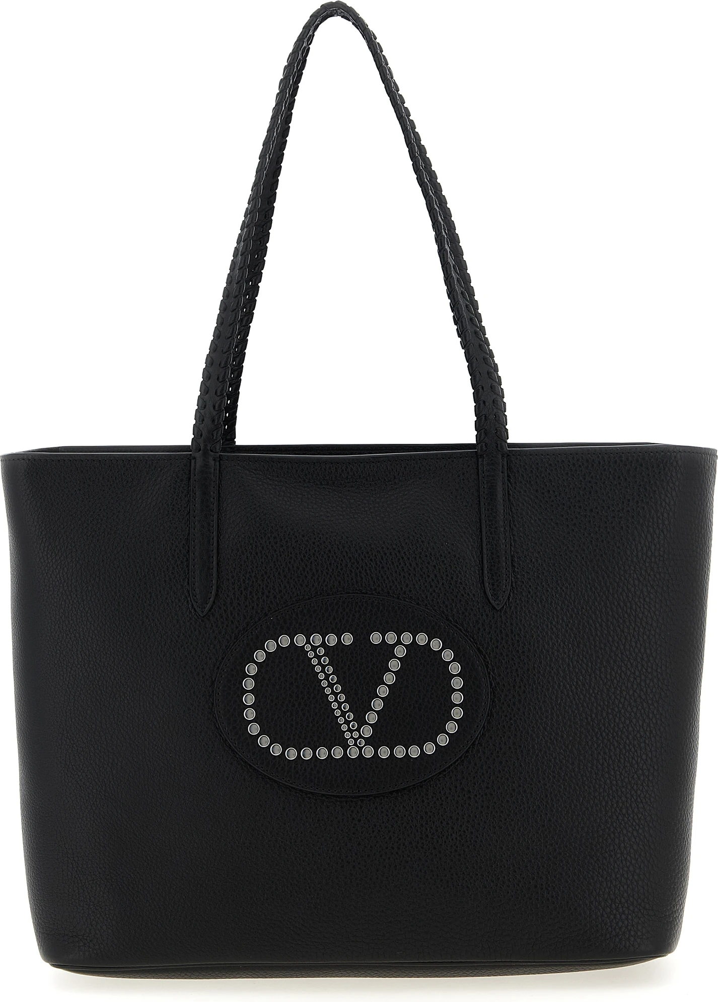 Black Calfskin Tote Bag Valentino Garavani