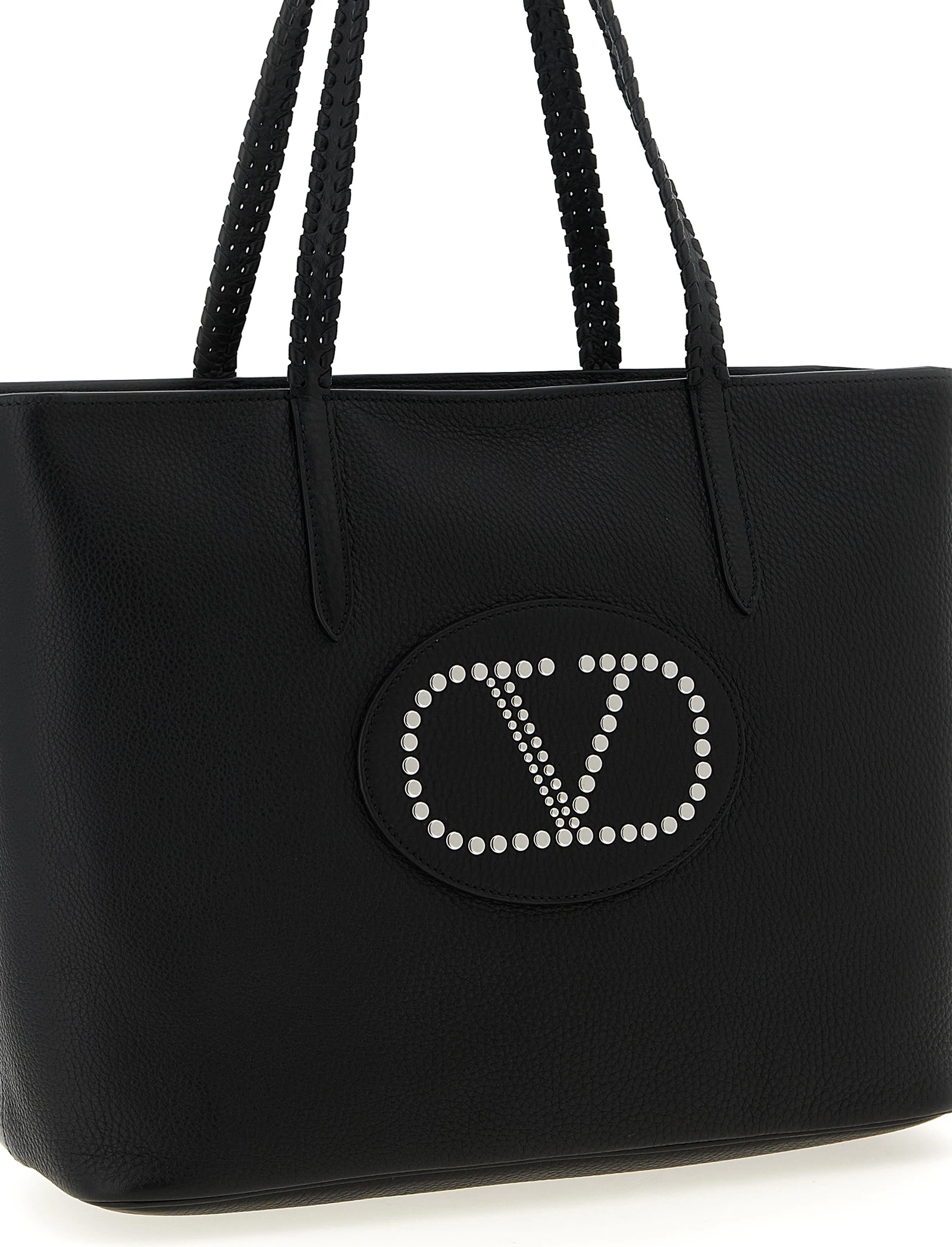 Black Calfskin Tote Bag Valentino Garavani