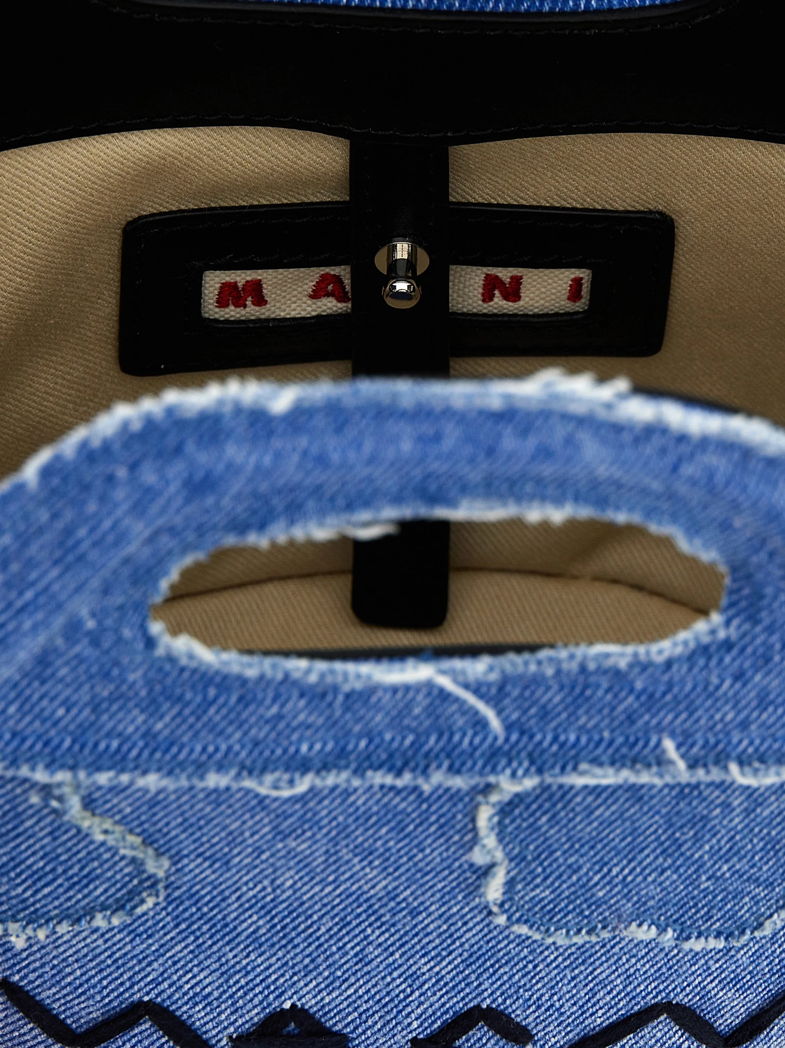Blue Cotton Handbag Marni