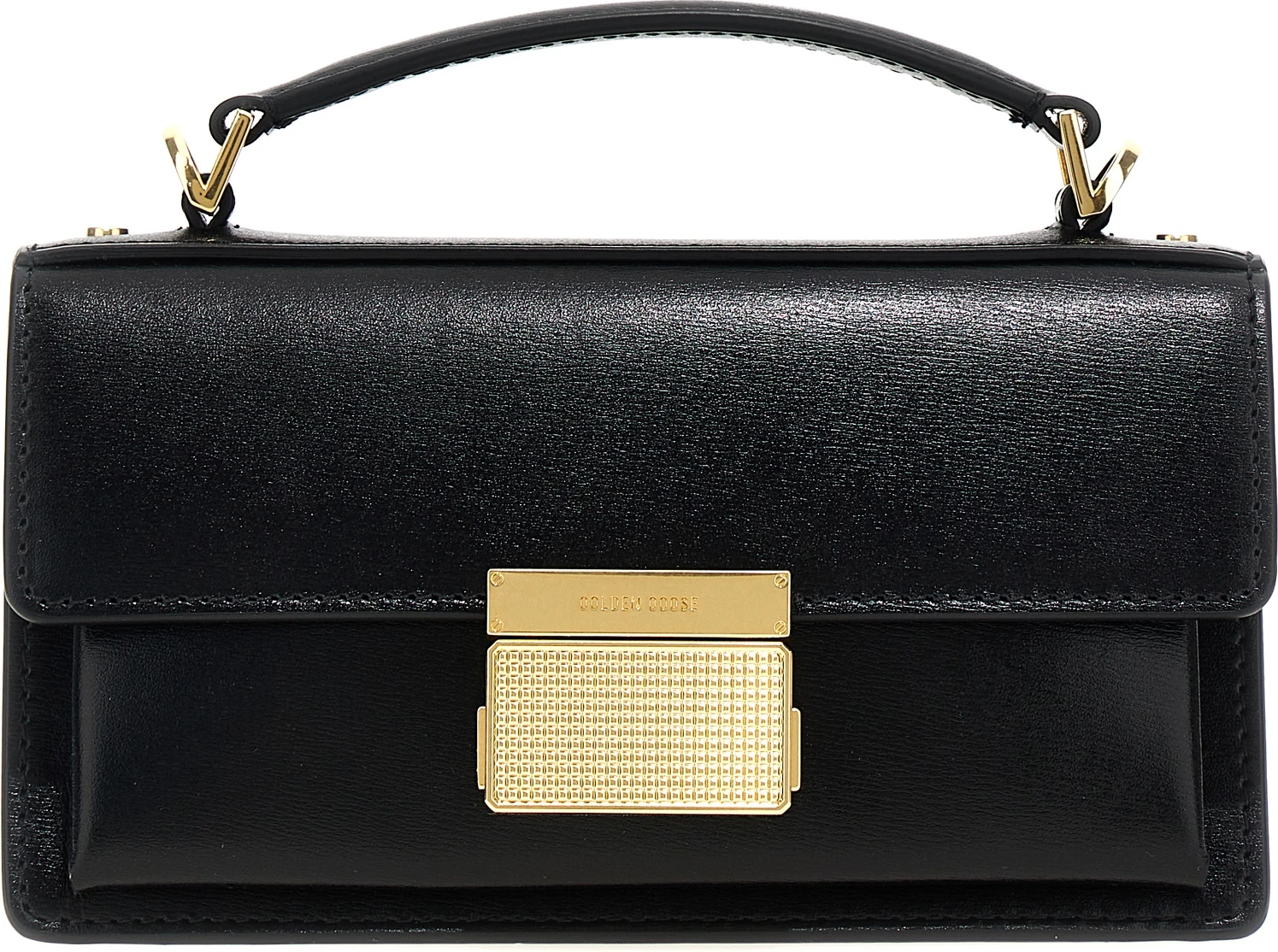 Handbag Black Cowhide Golden Goose Venezia Small