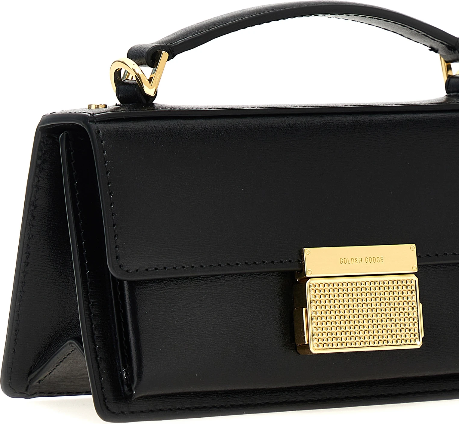 Handbag Black Cowhide Golden Goose Venezia Small