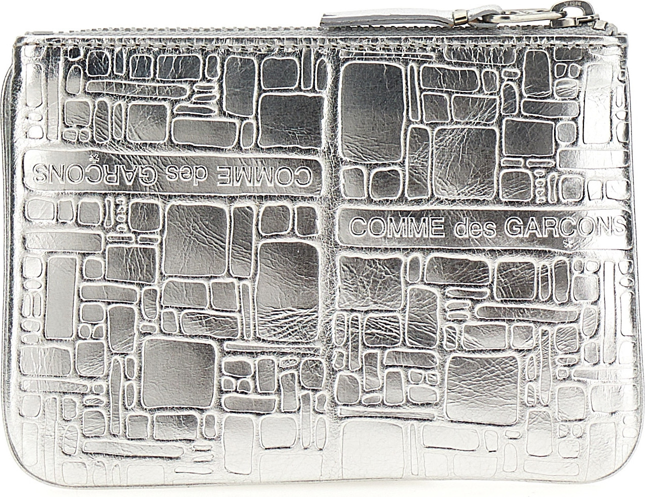 Cardholder Comme Des Garcons Silver Calfskin