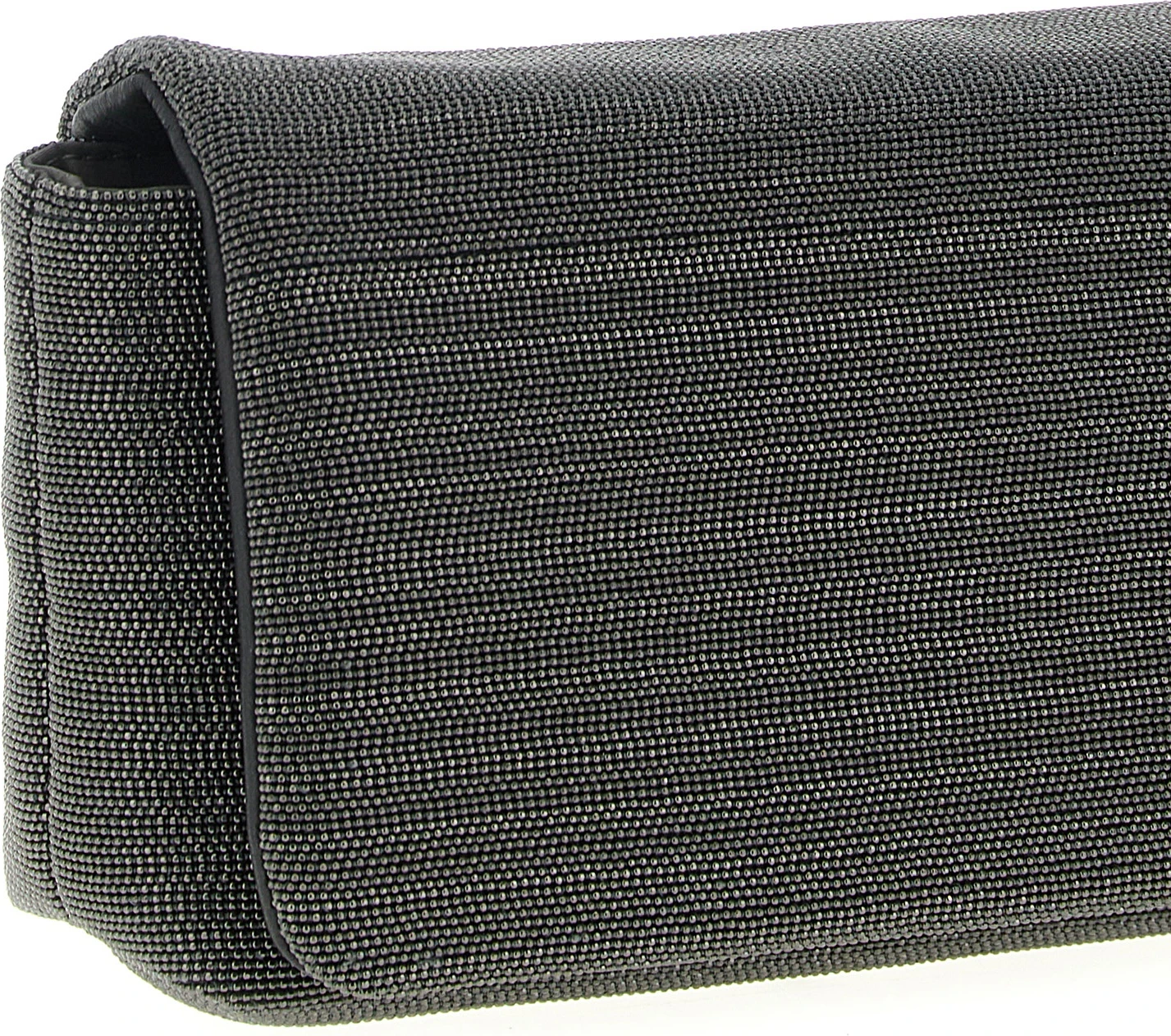 Black Leather Clutch Bag Brunello Cucinelli