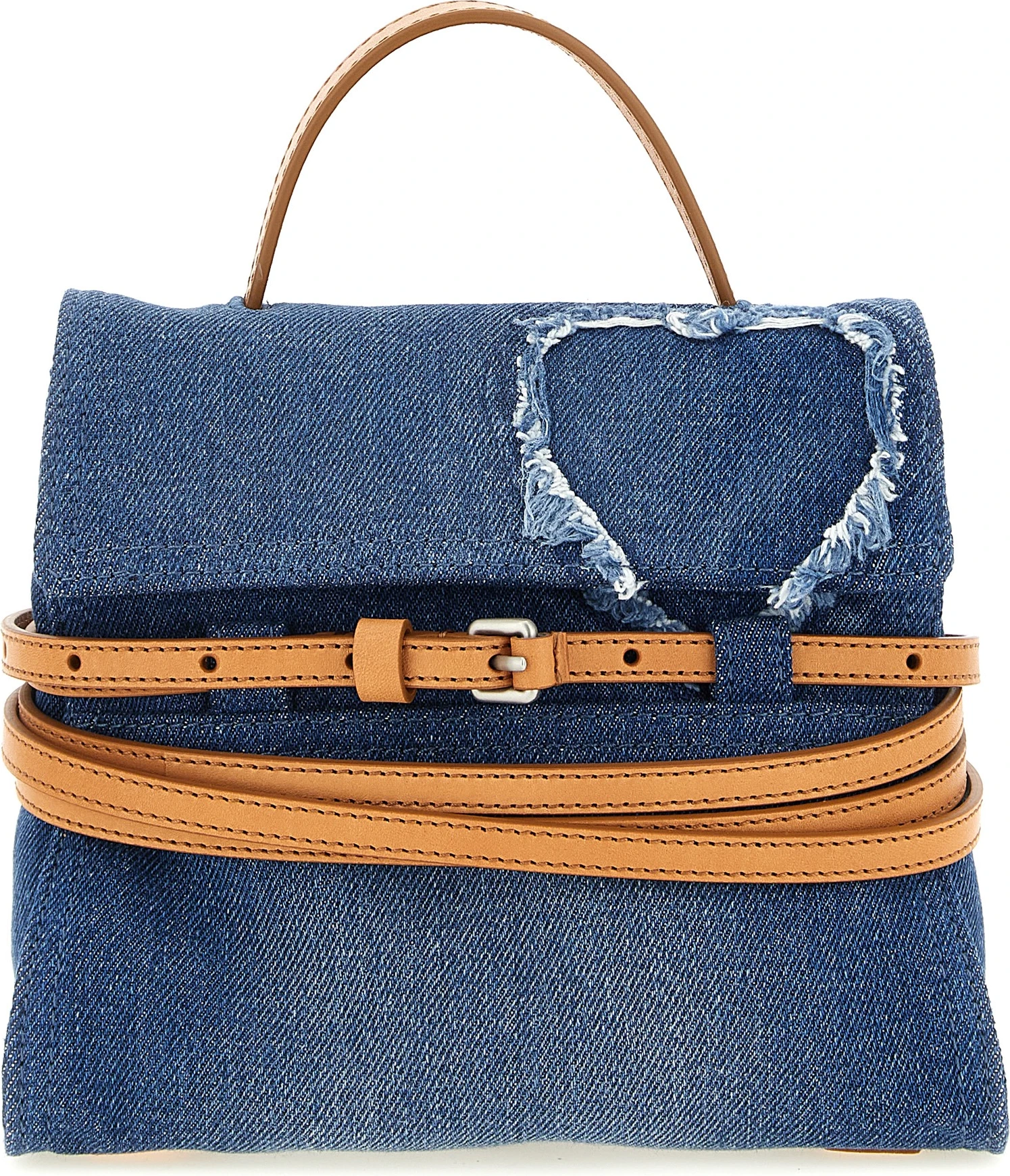 Blue Cotton Handbag Moschino