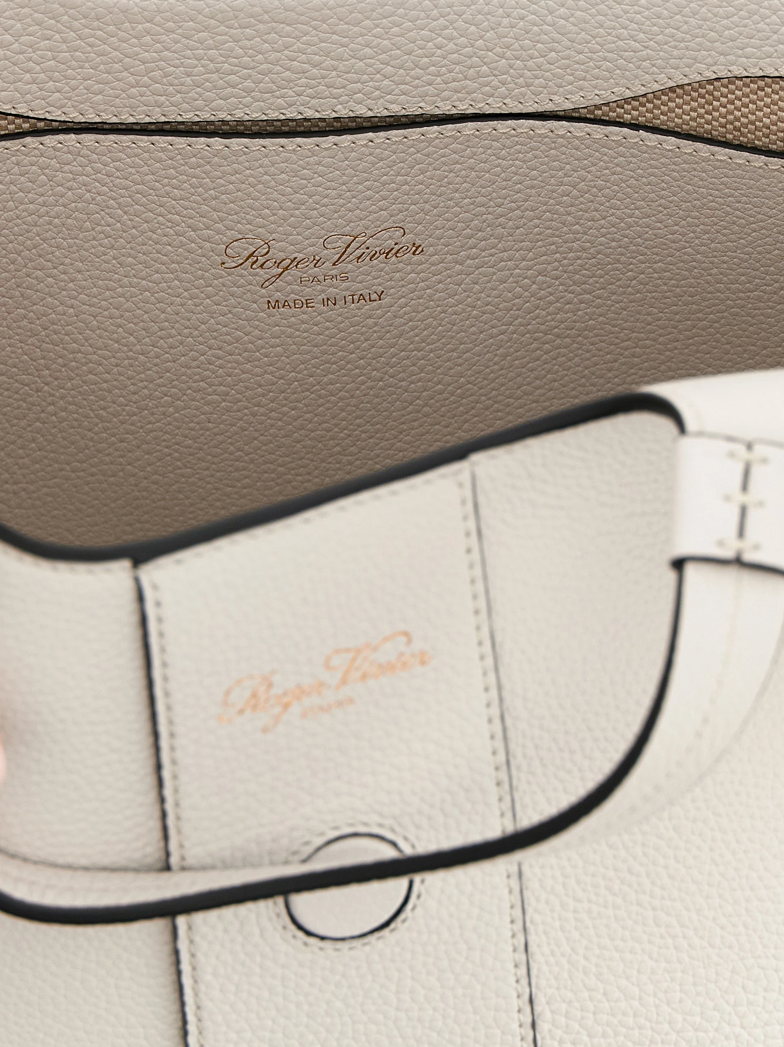 Tote Bag Roger Vivier Gray Calfskin