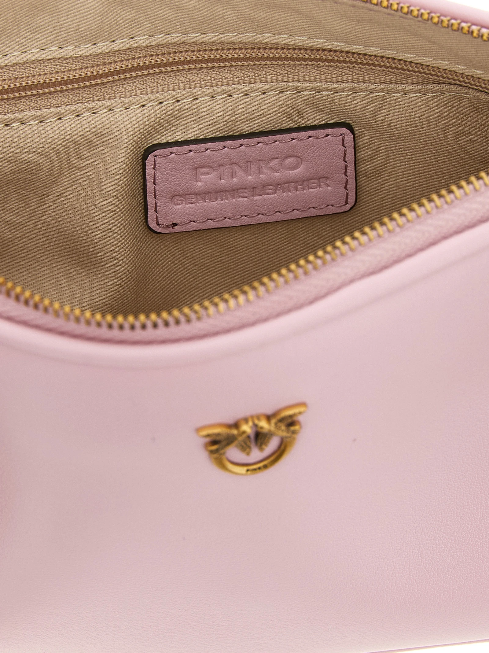 Сумка кросс-боди Pinko из кожи коровы, разноцветная