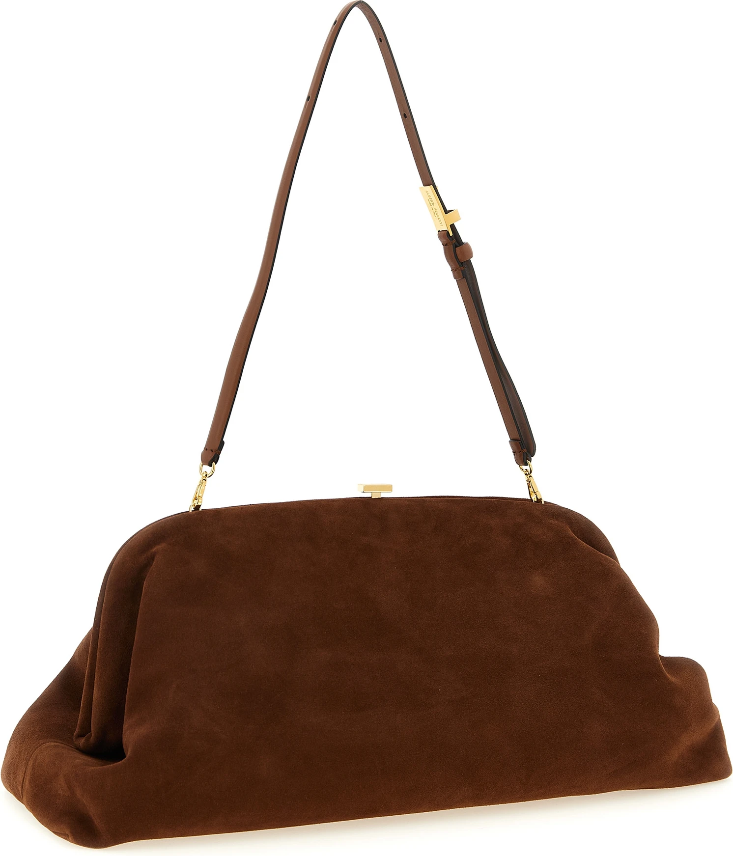 Clutch Bag Alberta Ferretti Maxi Suede Pouch