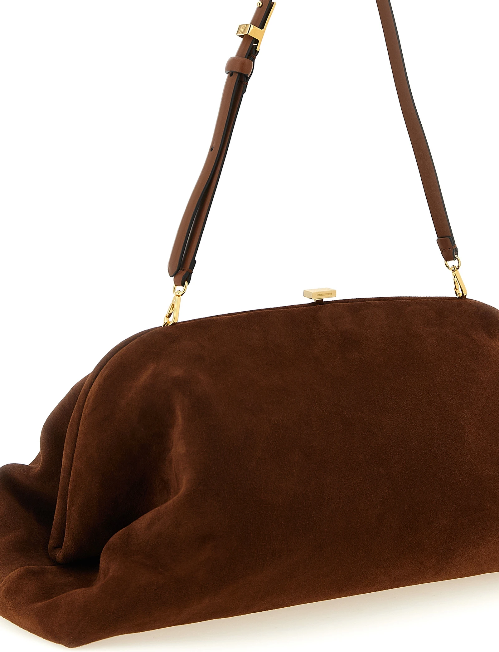 Clutch Bag Alberta Ferretti Maxi Suede Pouch