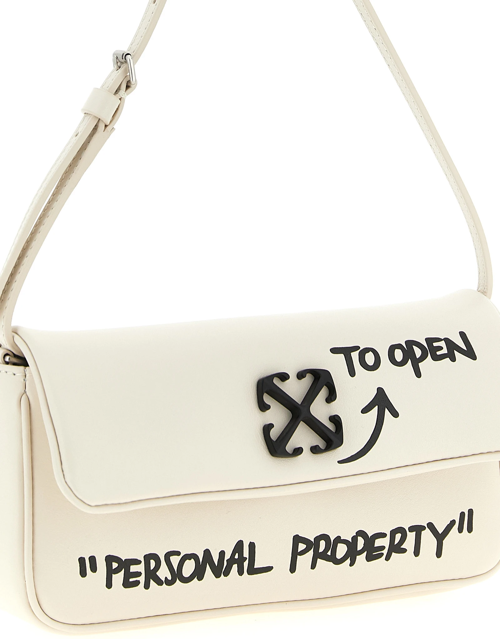 Shoulder Bag Off-White Lamb Leather