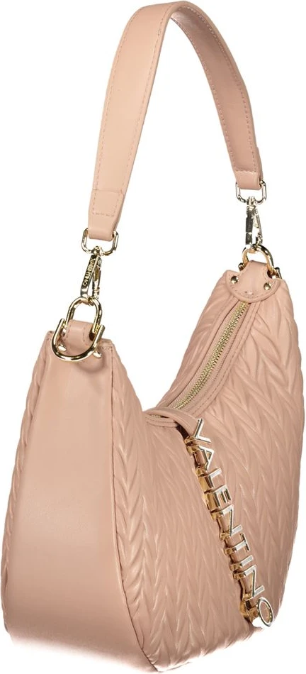 Розовая полиэтиленовая сумка Valentino