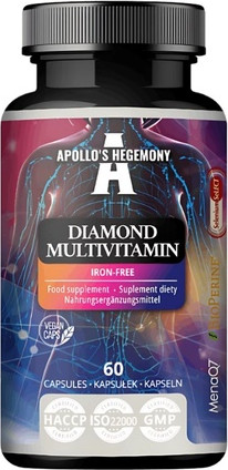 Мультивитамины Diamond Ironfree в растительных капсулах от Apollo's Hegemony