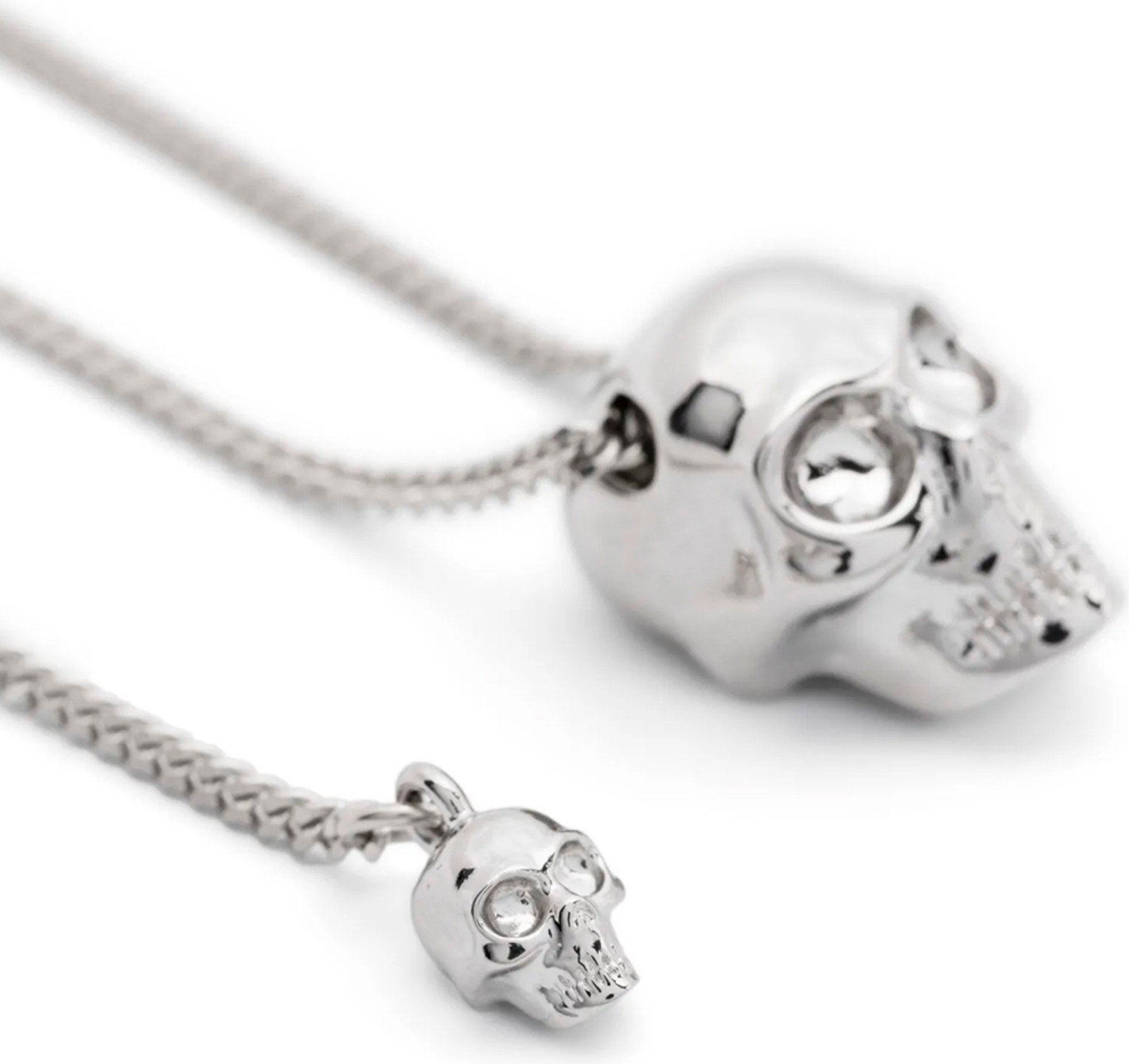 Ожерелье Alexander McQueen Silver Skull Necklace