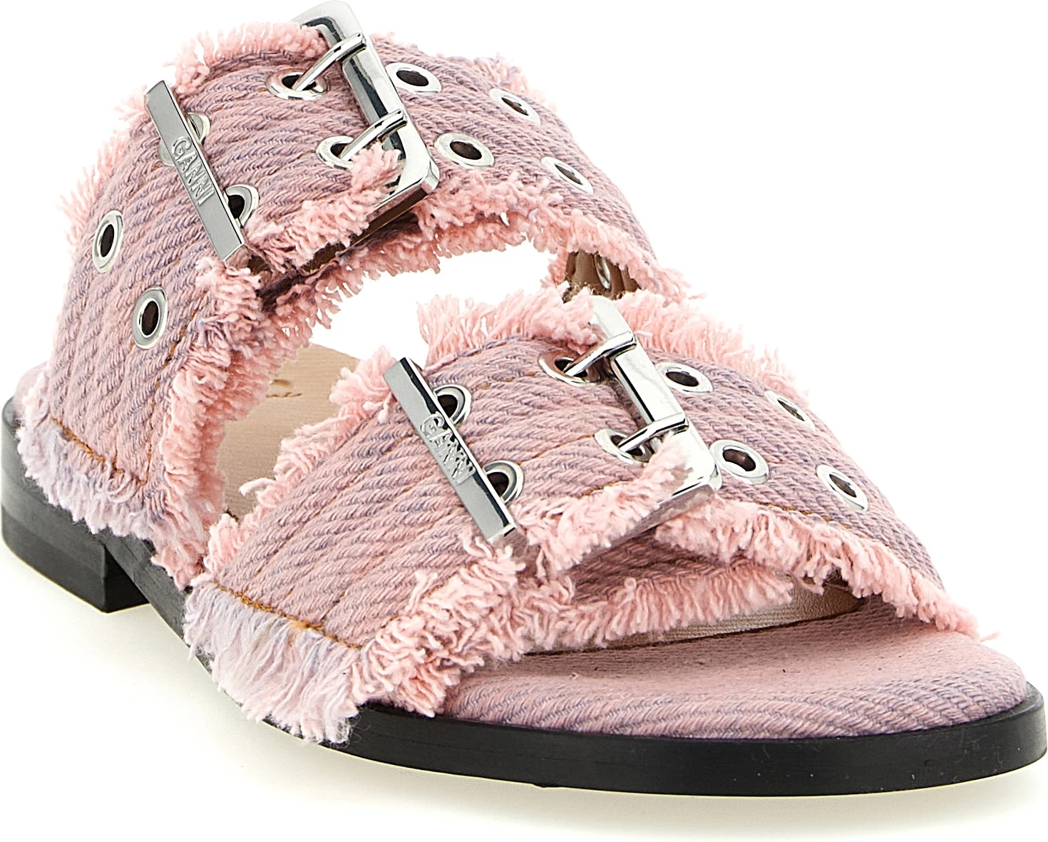 Шлепанцы GANNI Multicolor Organic Cotton