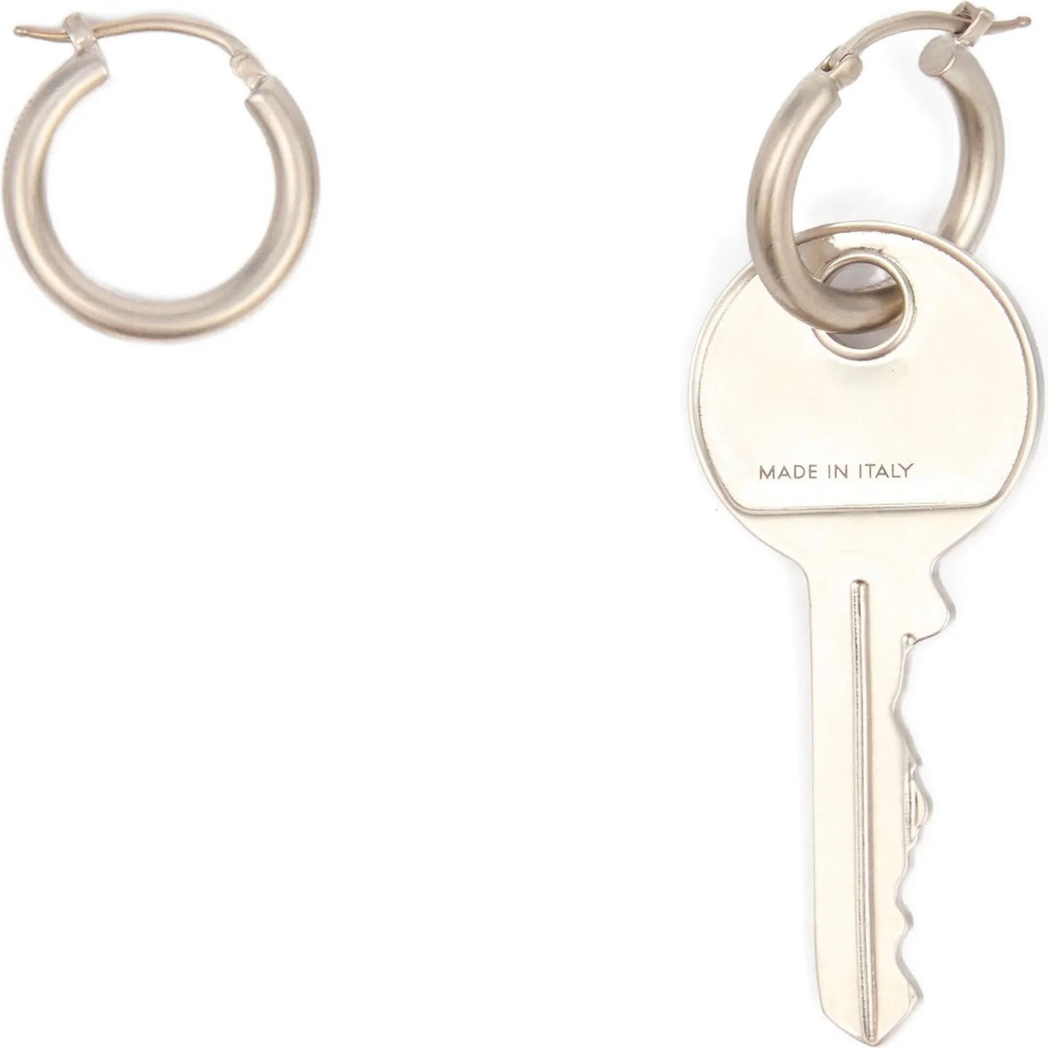 Серьги MM6 Maison Margiela из серебряной латуни