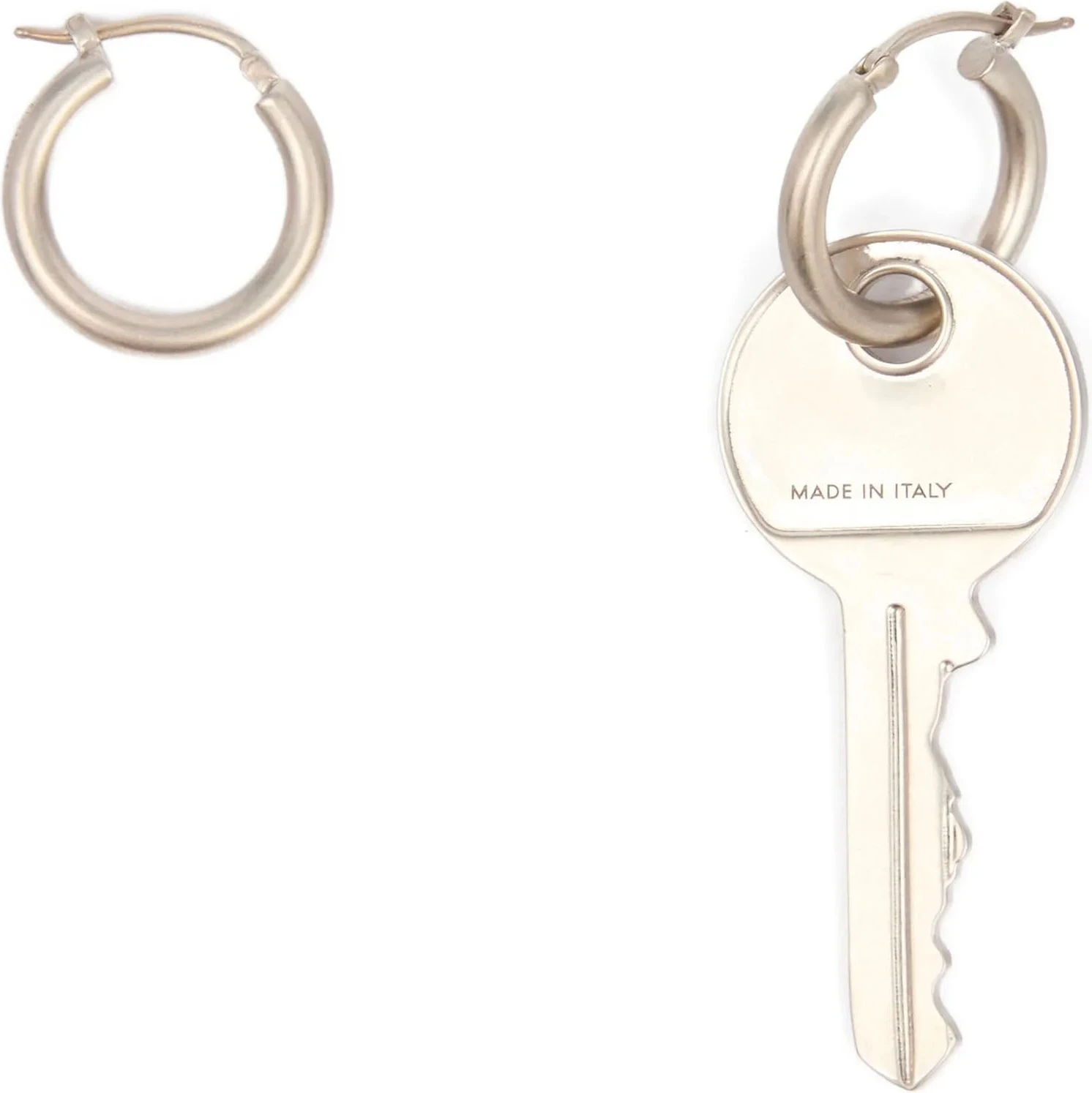 Серьги MM6 Maison Margiela из серебряной латуни
